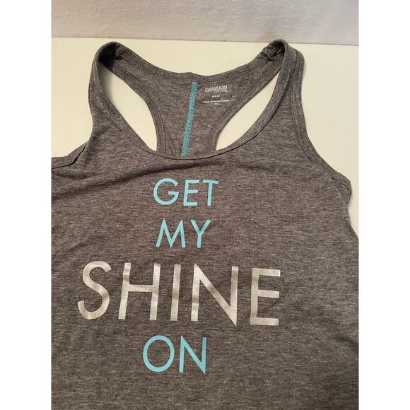 2 tank tops Danskin “Get my Shine on” tank top medium Tek Gear med‎ white pastel - Picture 9 of 10